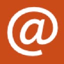 Orange mail symbol